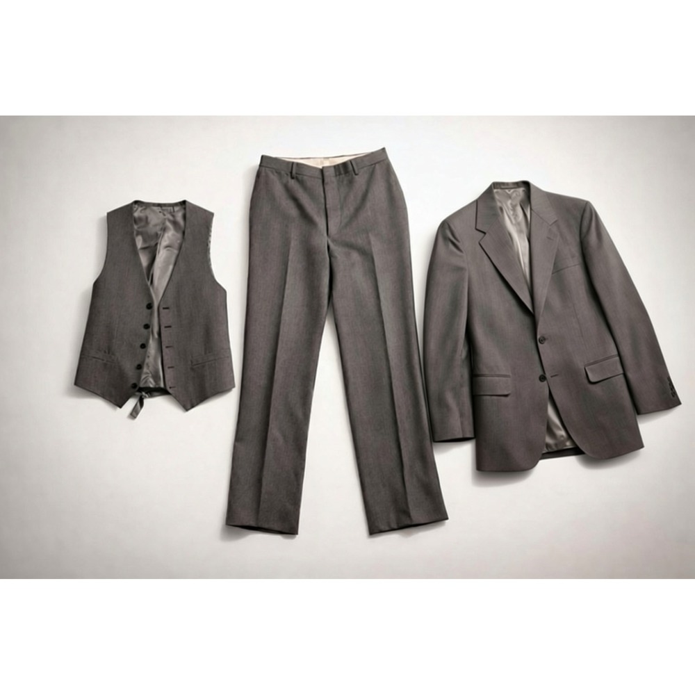 Woodmere Vintage 3 Piece Suit Retro Dark Academia Johnny Carson